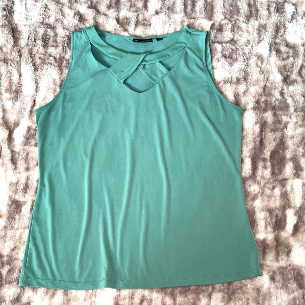 Green dressy tank